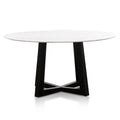 CDT6214-SD 1.5m Round Marble Dining Table - Black
